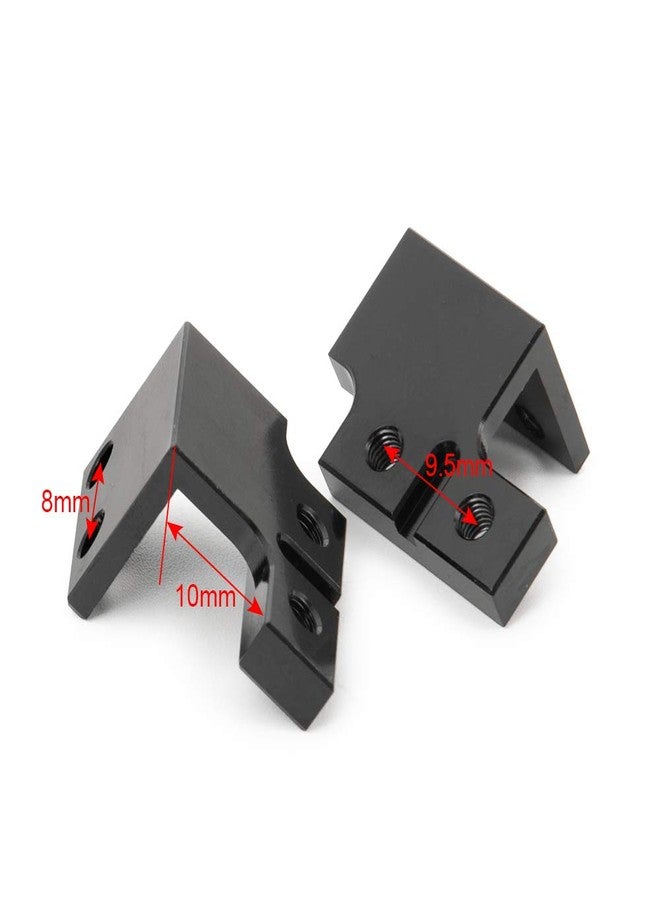 QUE-T 1Pair Metal Front Servo Base Mount for 1/10 RC Axial Scx10II 90046 Crawler Car - Image 2